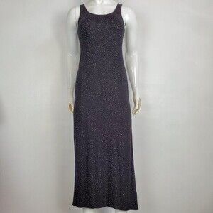 H&M Black Polkadot Tank Maxi Dress